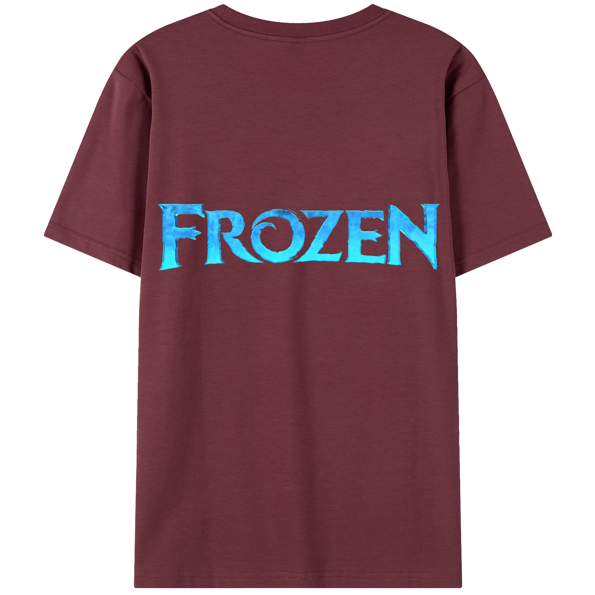 （画像用） アナと雪の女王 アンナ エルサ Frozen Anna Elsa 綿100％半袖Tシャツ（背面プリント）